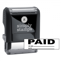 PAID Plus Info Stock Stamp