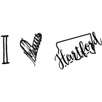 I Love Connecticut Rubber Stamp