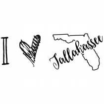 I Love Florida Rubber Stamp