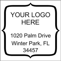 Quote Square Logo Address Stamper