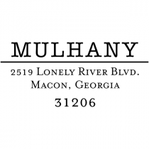 Mulhany Return Address Stamp