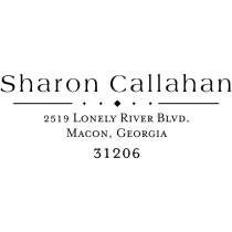 Callahan Diamond Return Address Stamp