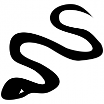 Snake Halloween Craft Rubber Stamp