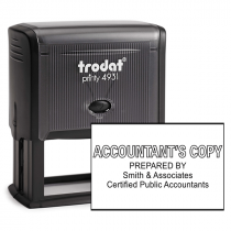 Accountants Copy Stamp Outlined