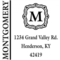 Montgomery Monogram Address Stamp