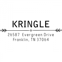 Kringle Diamond Deco Address Stamp