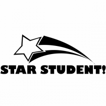 Feedback - Shooting Star Student Rubber Teacher Stamps