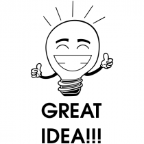 Great Idea Bulb Stamp