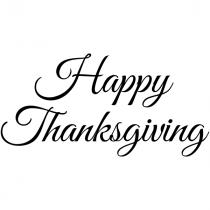 Happy Thanksgiving Craft Stamp