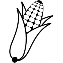 Corn in a Husk Craft Stamp