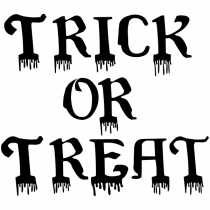 Bloody Trick or Treat Craft Stamp