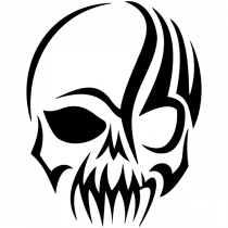 Gothic Skull Craft Stamp