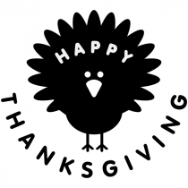 Happy Thanksgiving Turkey Craft Stamp