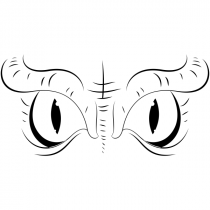 Evil Owl Eyes Craft Stamp