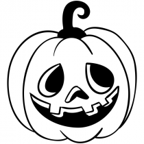 Mr. Goofy Jack O' Lantern Craft Stamp