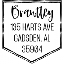 Brantley Banner Address Stamp