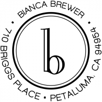 Brewer Minimalist Address Stamp