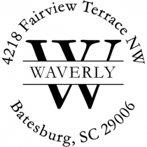Waverly Return Address Stamp