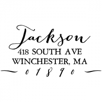Jackson Return Address Stamp