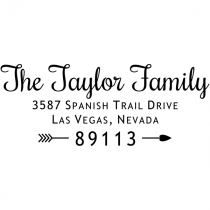 Taylor Family Love Return Address Stamp