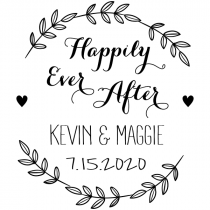Happily Ever After Wedding Stamp