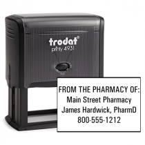 Custom From the Pharmacy of Rubber Stamp