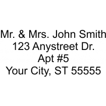 Rectangle 4 line address stamp