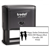 Dental Tooth Return Address Stamp