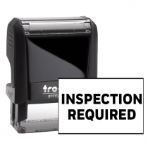 Inspection Required Rubber Stamp