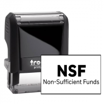 NSF Nonsufficient Funds Rubber Stamp