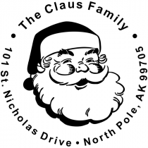 Classic Santa Custom Return Address Stamp