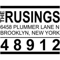 Brooklyn Style Return Address Stamp