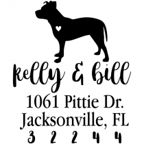 American Pit Bull Love Address Stamp