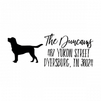 Labrador Dog Personalized Address Stamp