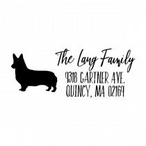 Corgi Dog Personalized Address Stamp