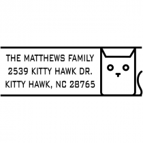Block Cat Address Stamp