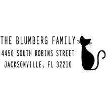 Blumberg Cat Address Stamp
