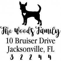 Chihuahua Love Address Stamp