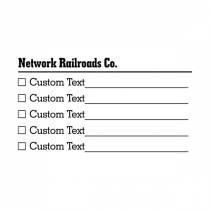 Custom Business Name With Boxes 4 Line Form Stamp