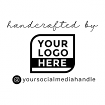 Your Medium Logo Custom Pre-inked Stamp