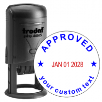 Custom Approved Round Dater Stamp
