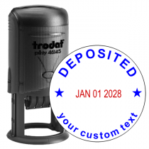 Custom Deposited Round Dater Stamp