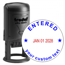 Custom Entered Round Dater Stamp