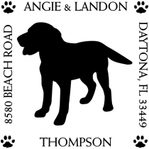 Labrador Retriever Pet Lover Dog Address Stamp