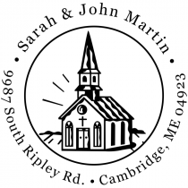 Church Building Address Stamp