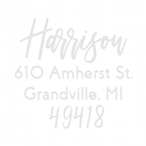 Modern Lettering Address Embosser