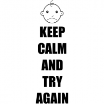 Feedback - Keep Calm And Try Again Rubber Teacher Stamp