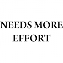 Feedback - NEEDS MORE EFFORT Rubber Teacher Stamp