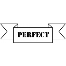 Perfect banner teacher rubber stamp