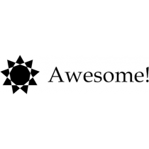 awesome teacher rubber stamp